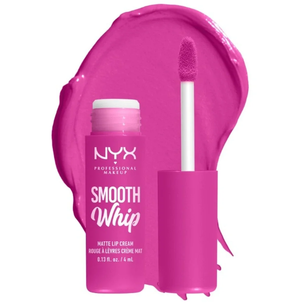 NYX Smooth Whip Matte Lip Cream Pom Pom Pink 0.13oz 3 Pack Bundle